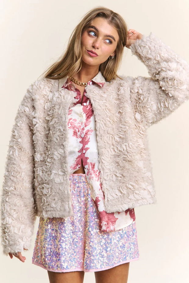 J.NNA Mixed Fabric Chic Jacket-jacket-Trendsi-Ash Beige-S-[option4]-[option5]-[option6]-[option7]-[option8]-Shop-Boutique-Clothing-for-Women-Online