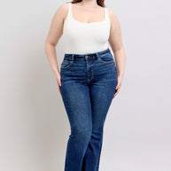 Judy Blue High Rise Flare Jeans-Trendsi-Dark-14W-[option4]-[option5]-[option6]-[option7]-[option8]-Shop-Boutique-Clothing-for-Women-Online
