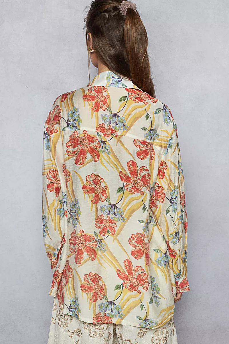 POL Floral Print Button Down Long Sleeve Shirt-Blouses-Trendsi-[option4]-[option5]-[option6]-[option7]-[option8]-Shop-Boutique-Clothing-for-Women-Online