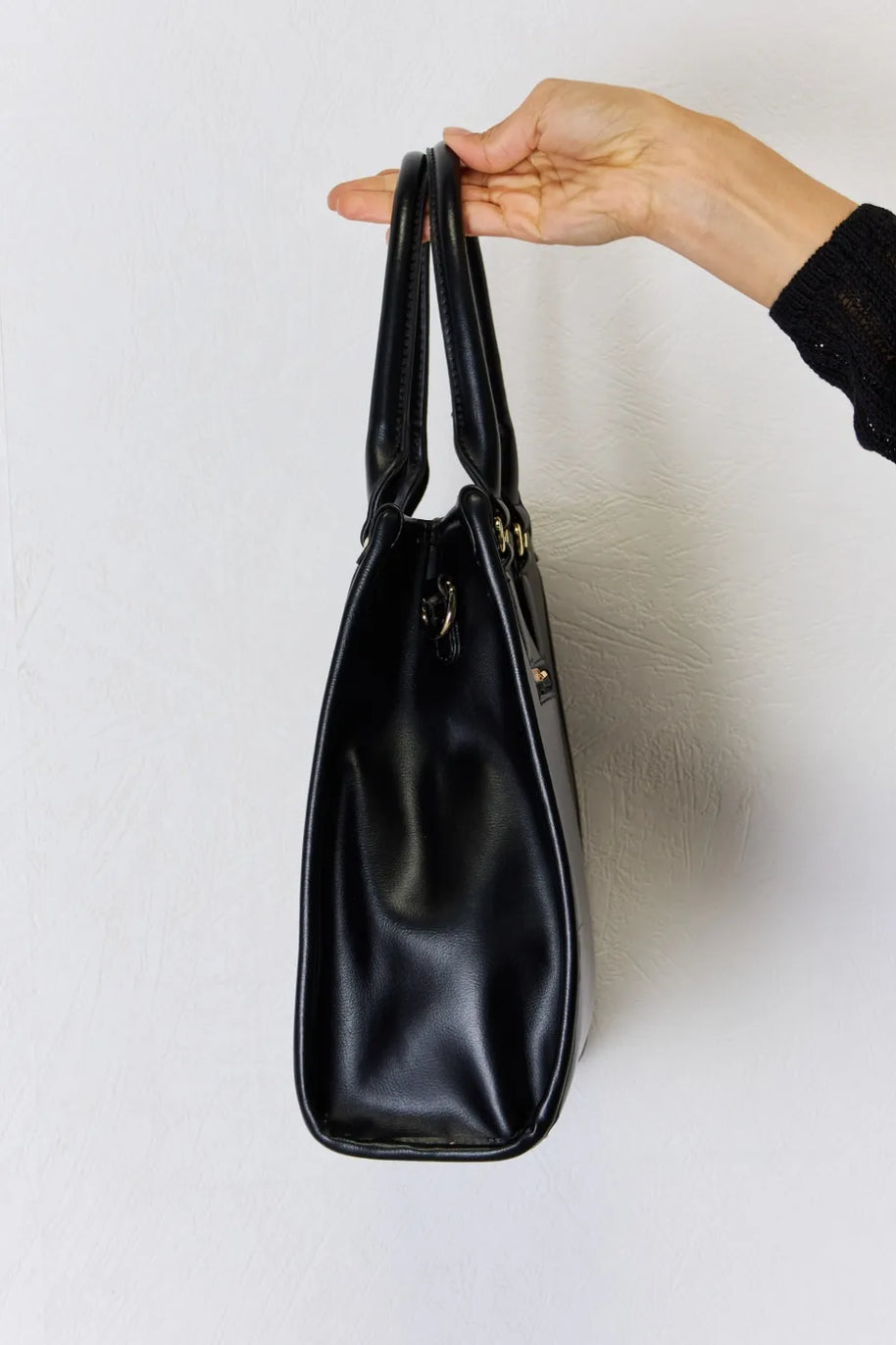 David Jones Argyle Pattern PU Leather Handbag-Bags-Trendsi-[option4]-[option5]-[option6]-[option7]-[option8]-Shop-Boutique-Clothing-for-Women-Online