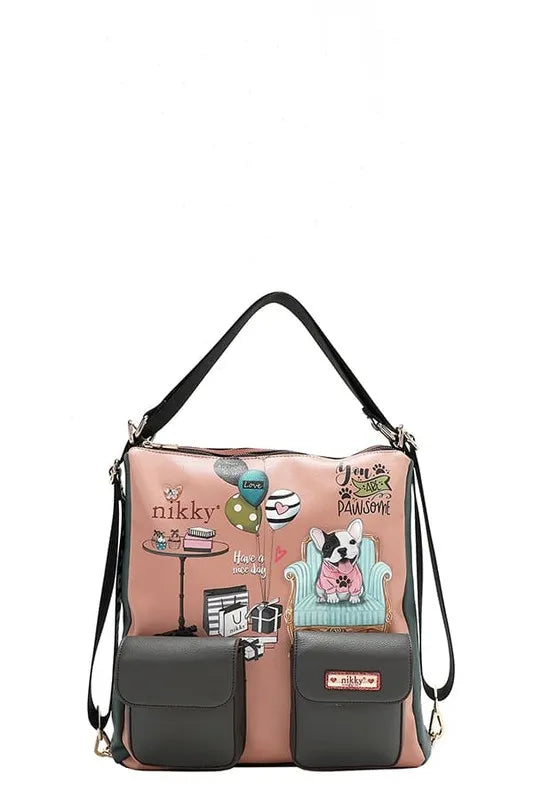 Nicole Lee USA Multifunction Adjustable Strap Eco-Leather Backpack-Bags-Trendsi-Apricot-One Size-[option4]-[option5]-[option6]-[option7]-[option8]-Shop-Boutique-Clothing-for-Women-Online