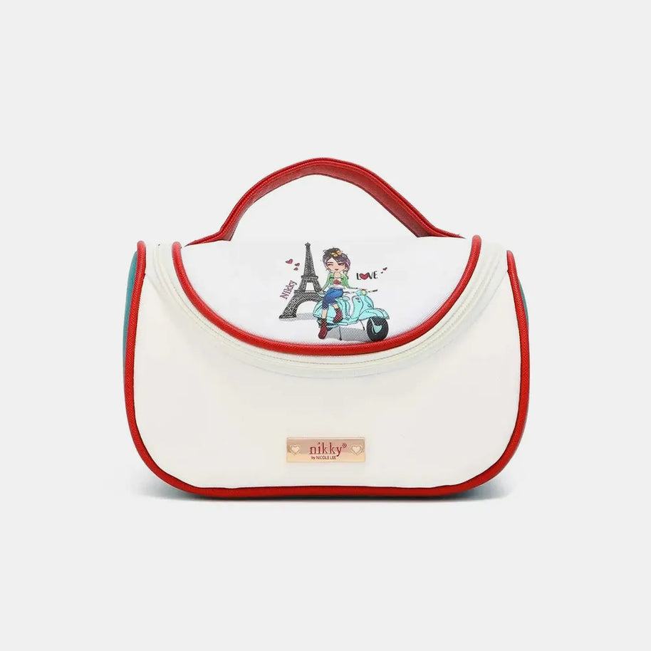 Nicole Lee USA Nikky Contrast Makeup Bag-Bags-Trendsi-ScooterSophie-One Size-[option4]-[option5]-[option6]-[option7]-[option8]-Shop-Boutique-Clothing-for-Women-Online