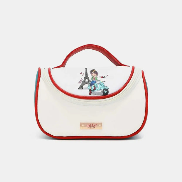 Nicole Lee USA Nikky Contrast Makeup Bag-Bags-Trendsi-ScooterSophie-One Size-[option4]-[option5]-[option6]-[option7]-[option8]-Shop-Boutique-Clothing-for-Women-Online
