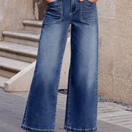 Denim Patch Pocket Shift Jeans-JUNIPER BLVD-[option4]-[option5]-[option6]-[option7]-[option8]-Shop-Boutique-Clothing-for-Women-Online