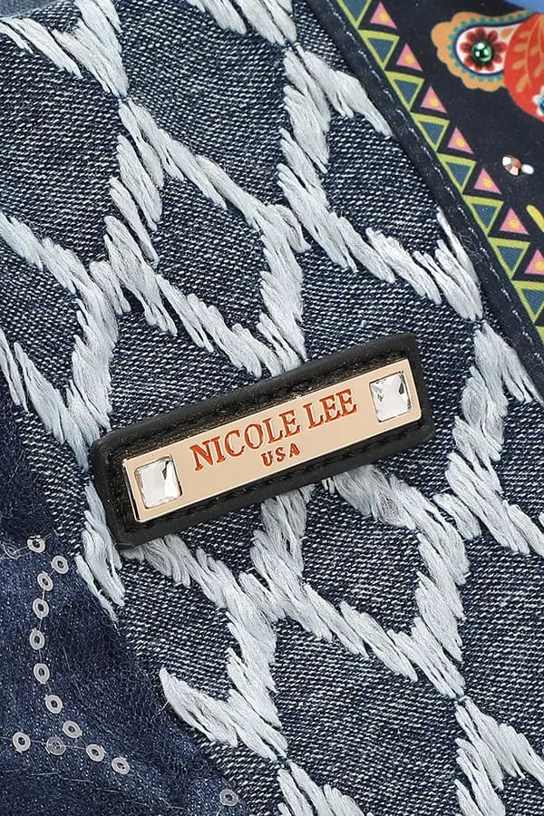 Nicole Lee USA Bosque De Amor Denim Hobo Bag-Bags-Trendsi-[option4]-[option5]-[option6]-[option7]-[option8]-Shop-Boutique-Clothing-for-Women-Online