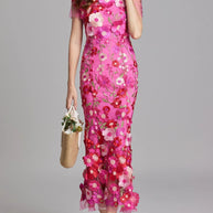 Floral Embroidered Mesh Overlay Maxi Dress-Dresses-Trendsi-Rose Red-S-[option4]-[option5]-[option6]-[option7]-[option8]-Shop-Boutique-Clothing-for-Women-Online