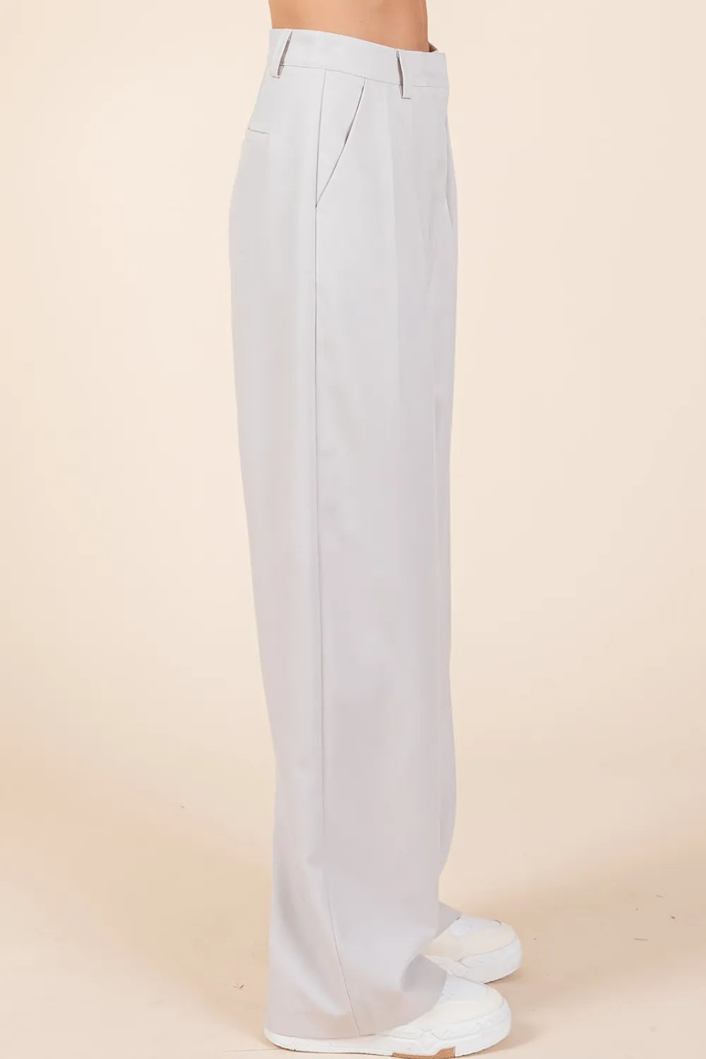 Mittoshop Pintuck Detail High Rise Pants-pants-Trendsi-[option4]-[option5]-[option6]-[option7]-[option8]-Shop-Boutique-Clothing-for-Women-Online