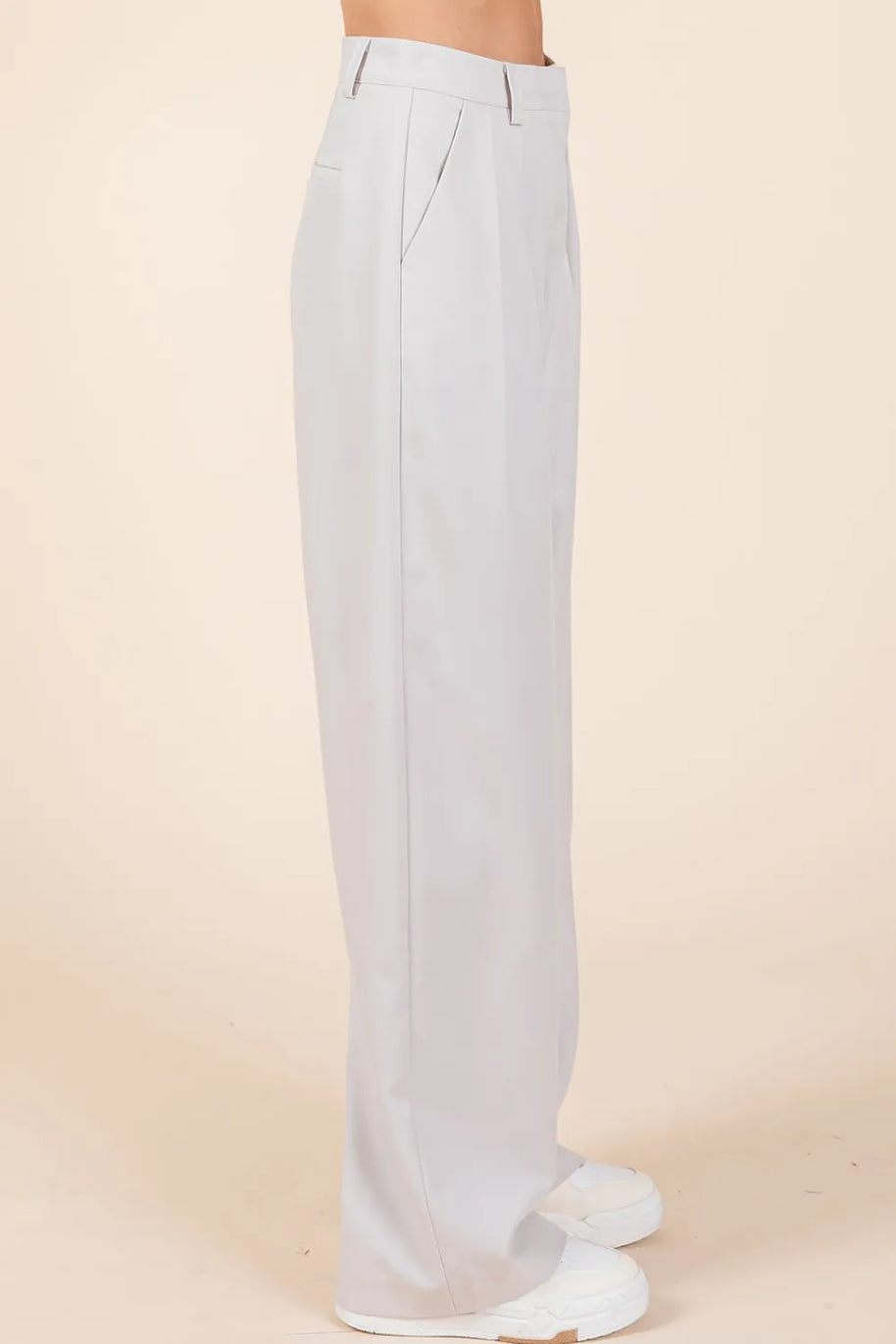 Mittoshop Pintuck Detail High Rise Pants-pants-Trendsi-[option4]-[option5]-[option6]-[option7]-[option8]-Shop-Boutique-Clothing-for-Women-Online