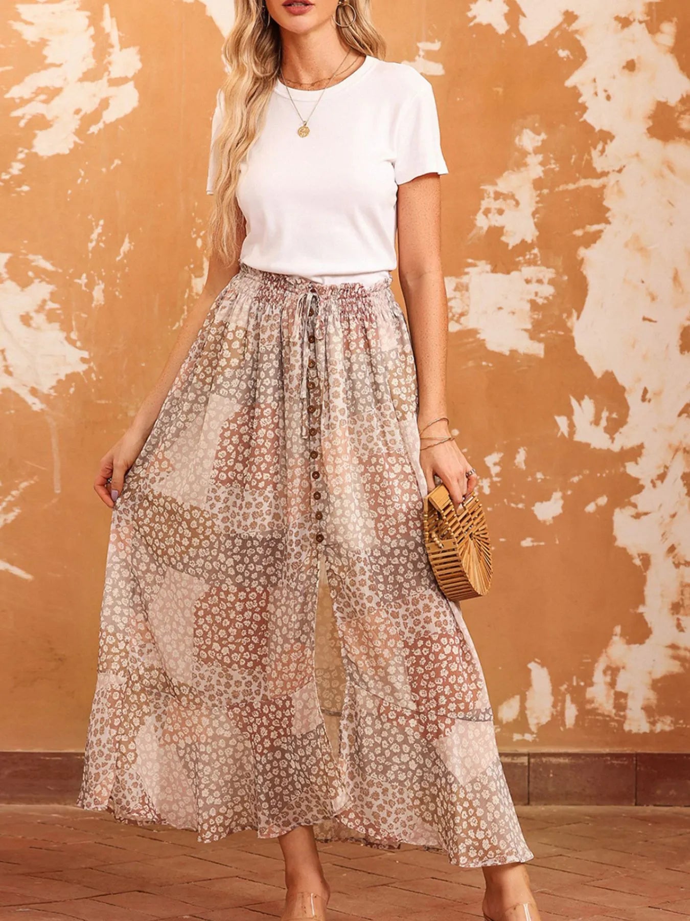 Slit Tiered Maxi Skirt-Skirts-Trendsi-[option4]-[option5]-[option6]-[option7]-[option8]-Shop-Boutique-Clothing-for-Women-Online