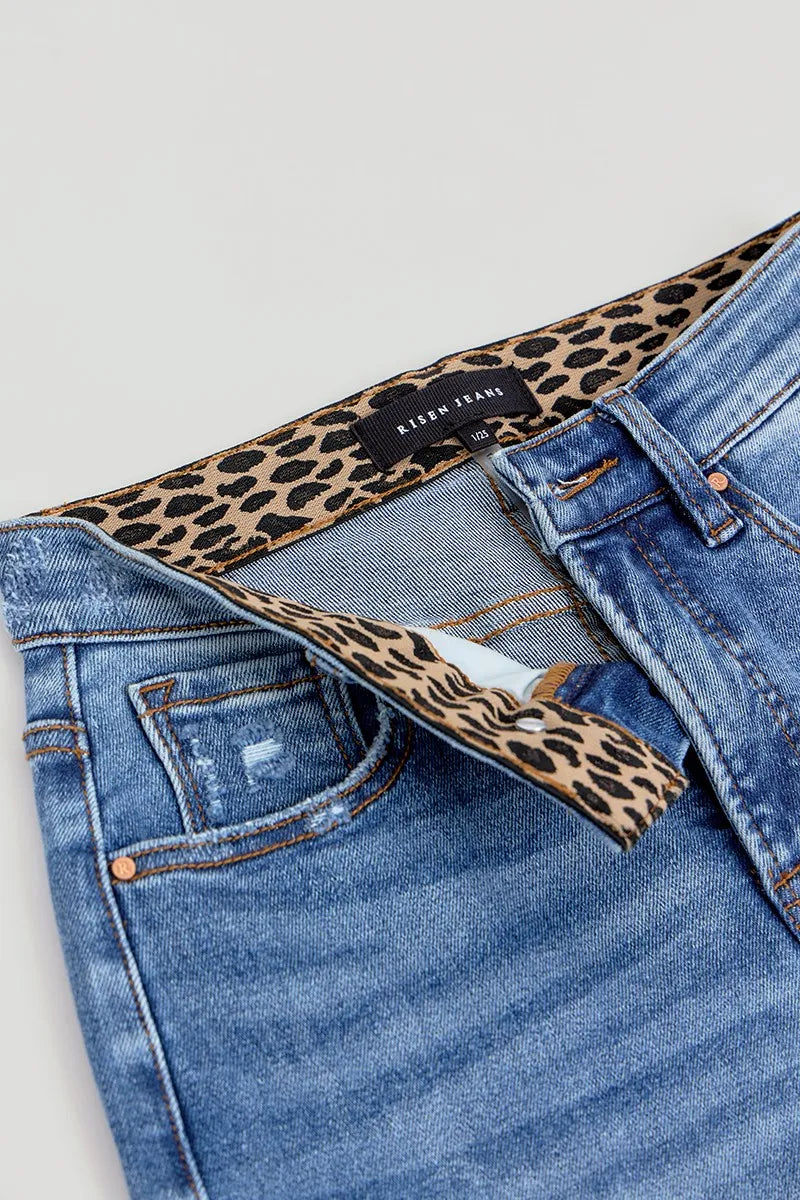 RISEN Tummy Control Elastic Band High Rise Wide Jeans-Trendsi-[option4]-[option5]-[option6]-[option7]-[option8]-Shop-Boutique-Clothing-for-Women-Online