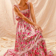 SO ME Floral Maxi Dress With Ribbon Tie Lace Strap-Dresses-Trendsi-[option4]-[option5]-[option6]-[option7]-[option8]-Shop-Boutique-Clothing-for-Women-Online