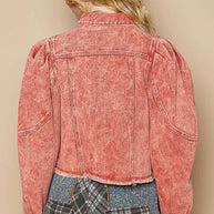 POL Raw Hem Button Up Cropped Denim Jacket-Coats & Jackets-Trendsi-[option4]-[option5]-[option6]-[option7]-[option8]-Shop-Boutique-Clothing-for-Women-Online