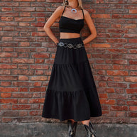 Tiered Midi Skirt-Skirts-Trendsi-[option4]-[option5]-[option6]-[option7]-[option8]-Shop-Boutique-Clothing-for-Women-Online