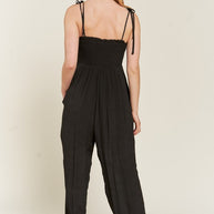 SMOCKED TIE STRAP JUMPSUIT-Jade By Jane-[option4]-[option5]-[option6]-[option7]-[option8]-Shop-Boutique-Clothing-for-Women-Online