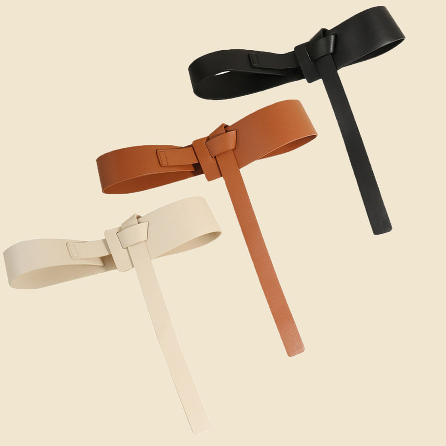 Knot Detail PU Belt-Belts-Trendsi-[option4]-[option5]-[option6]-[option7]-[option8]-Shop-Boutique-Clothing-for-Women-Online