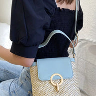 Woven Straw Crossbody Bag-Bags-Trendsi-Pastel Blue-One Size-[option4]-[option5]-[option6]-[option7]-[option8]-Shop-Boutique-Clothing-for-Women-Online