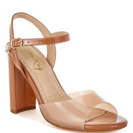 Kessel Tinted Clear Strap Block Heel Sandals-Rag Company-Tan-US-9 / UK-7 / EU-40-[option4]-[option5]-[option6]-[option7]-[option8]-Shop-Boutique-Clothing-for-Women-Online