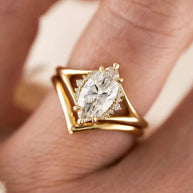 2 Carat Moissanite 925 Sterling Silver 2 Piece Ring-ring-Trendsi-[option4]-[option5]-[option6]-[option7]-[option8]-Shop-Boutique-Clothing-for-Women-Online