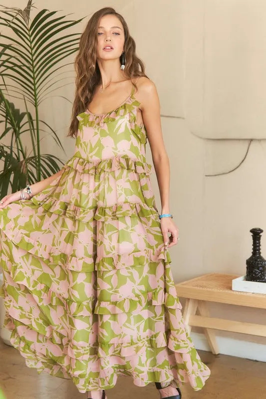 ADORA Ruffled Tiered Scoop Neck Cami Dress-Dresses-Trendsi-[option4]-[option5]-[option6]-[option7]-[option8]-Shop-Boutique-Clothing-for-Women-Online