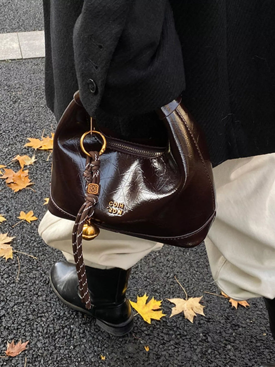 Leather Crossbody Bag with Charm-handbag-Trendsi-[option4]-[option5]-[option6]-[option7]-[option8]-Shop-Boutique-Clothing-for-Women-Online