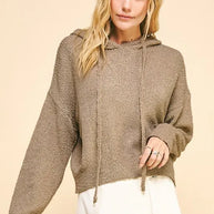 Davi & Dani Drop Shoulder Long Sleeve Hooded Sweater-sweater-Trendsi-Camel-S-[option4]-[option5]-[option6]-[option7]-[option8]-Shop-Boutique-Clothing-for-Women-Online