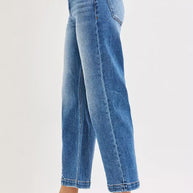 RISEN High Rise Crop Boyfriend Tapered Jeans-jeans-Trendsi-[option4]-[option5]-[option6]-[option7]-[option8]-Shop-Boutique-Clothing-for-Women-Online