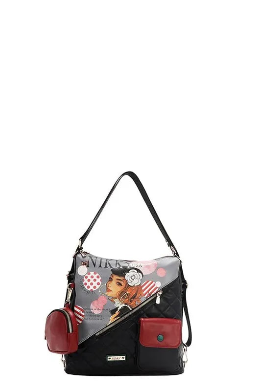 Nicole Lee USA Convertible Adjustable Strap Backpack Bag-Bags-Trendsi-[option4]-[option5]-[option6]-[option7]-[option8]-Shop-Boutique-Clothing-for-Women-Online