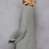 POL Oversized V-Neck Knit Top-Blouses-Trendsi-[option4]-[option5]-[option6]-[option7]-[option8]-Shop-Boutique-Clothing-for-Women-Online