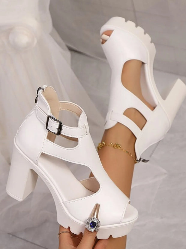 Cutout Block Heels Sandals-Shoes-Trendsi-White-36-[option4]-[option5]-[option6]-[option7]-[option8]-Shop-Boutique-Clothing-for-Women-Online