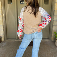Aston Patchwork Blouse in Four Colors-Womens-Ave Shops-[option4]-[option5]-[option6]-[option7]-[option8]-Shop-Boutique-Clothing-for-Women-Online