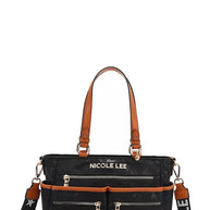Nicole Lee USA Multi-Compartment Convertible Tote Bag-Bags-Trendsi-BLACK-One Size-[option4]-[option5]-[option6]-[option7]-[option8]-Shop-Boutique-Clothing-for-Women-Online