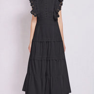 Sleeveless Ruffled Tiered Dress with Embroidered Trim-dresses-Trendsi-[option4]-[option5]-[option6]-[option7]-[option8]-Shop-Boutique-Clothing-for-Women-Online