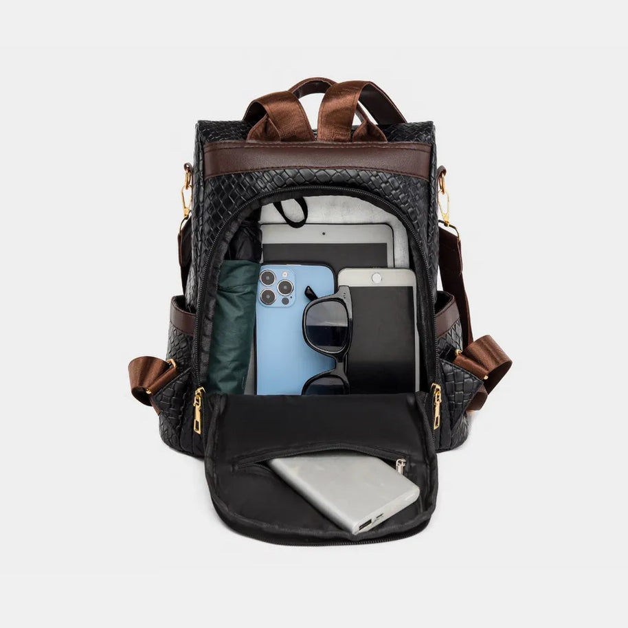 PU Leather Backpack Bag-Bags-Trendsi-[option4]-[option5]-[option6]-[option7]-[option8]-Shop-Boutique-Clothing-for-Women-Online