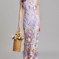Floral Embroidered Mesh Overlay Maxi Dress-Dresses-Trendsi-Violet-S-[option4]-[option5]-[option6]-[option7]-[option8]-Shop-Boutique-Clothing-for-Women-Online