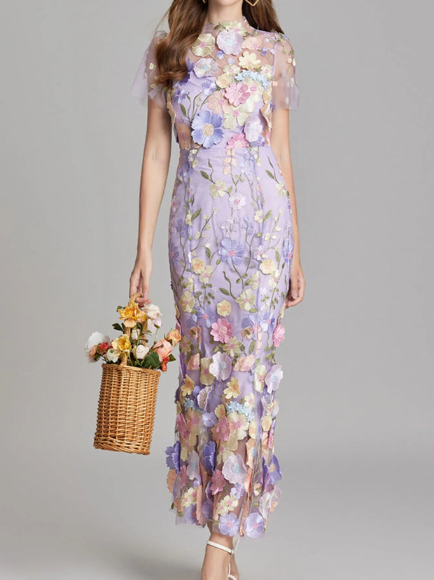 Floral Embroidered Mesh Overlay Maxi Dress-Dresses-Trendsi-Violet-S-[option4]-[option5]-[option6]-[option7]-[option8]-Shop-Boutique-Clothing-for-Women-Online