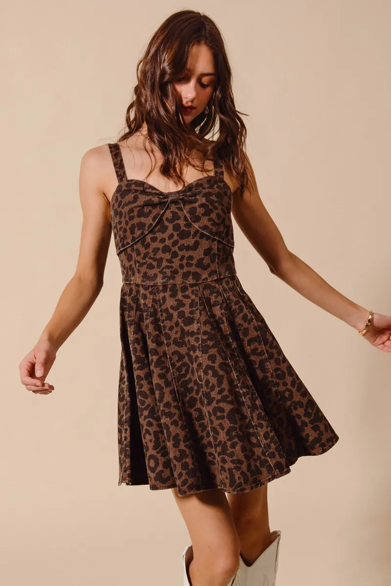 SO ME Mineral Washed Leopard Flare Cami Dress-Dresses-Trendsi-[option4]-[option5]-[option6]-[option7]-[option8]-Shop-Boutique-Clothing-for-Women-Online
