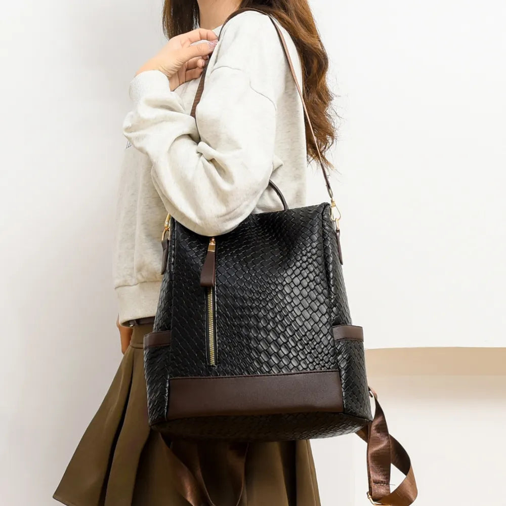 PU Leather Backpack Bag-Bags-Trendsi-[option4]-[option5]-[option6]-[option7]-[option8]-Shop-Boutique-Clothing-for-Women-Online
