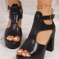 Cutout Block Heels Sandals-Shoes-Trendsi-Black-36-[option4]-[option5]-[option6]-[option7]-[option8]-Shop-Boutique-Clothing-for-Women-Online