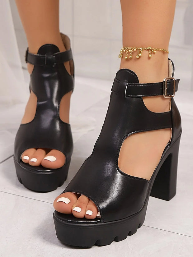 Cutout Block Heels Sandals-Shoes-Trendsi-Black-36-[option4]-[option5]-[option6]-[option7]-[option8]-Shop-Boutique-Clothing-for-Women-Online