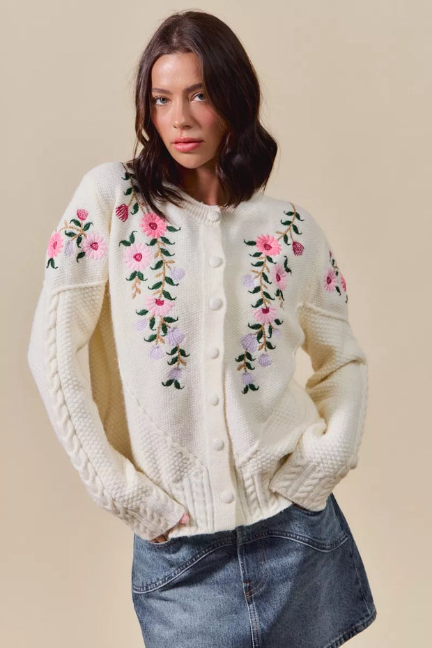 SO ME Floral Embroidered Coquette Sweater Cardigan-Cardigan-Trendsi-IVORY-S-[option4]-[option5]-[option6]-[option7]-[option8]-Shop-Boutique-Clothing-for-Women-Online