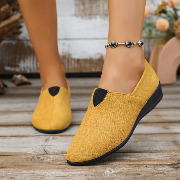 Breathable Mesh Slip-On Loafers-135 Flats-Trendsi-Yellow-36-[option4]-[option5]-[option6]-[option7]-[option8]-Shop-Boutique-Clothing-for-Women-Online
