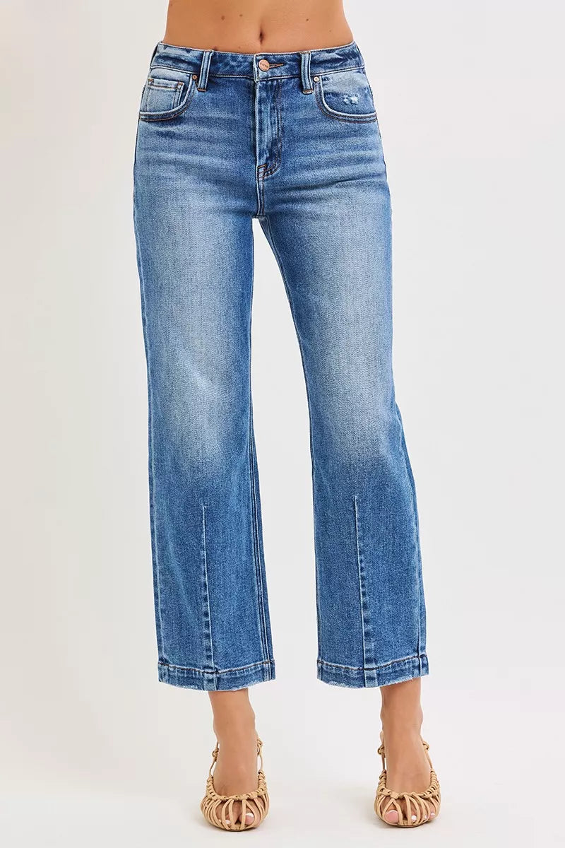 RISEN High Rise Crop Boyfriend Tapered Jeans-jeans-Trendsi-[option4]-[option5]-[option6]-[option7]-[option8]-Shop-Boutique-Clothing-for-Women-Online