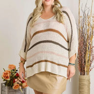 ADORA Full Size Multi Color Strip Sweater-Sweaters-Trendsi-[option4]-[option5]-[option6]-[option7]-[option8]-Shop-Boutique-Clothing-for-Women-Online