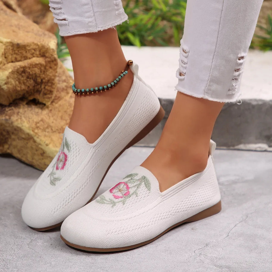 Embroidered Mesh Slip-Ons-135 Flats-Trendsi-White-36-[option4]-[option5]-[option6]-[option7]-[option8]-Shop-Boutique-Clothing-for-Women-Online