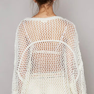 POL Openwork Long Sleeve Knit Cover Up-Cover Ups-Trendsi-[option4]-[option5]-[option6]-[option7]-[option8]-Shop-Boutique-Clothing-for-Women-Online