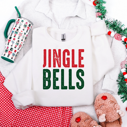 Jingle Bells Green & Red Graphic Tee and Sweatshirt-Womens-Ave Shops-[option4]-[option5]-[option6]-[option7]-[option8]-Shop-Boutique-Clothing-for-Women-Online