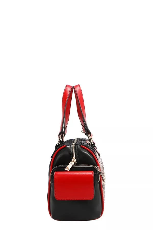 Nicole Lee USA Martha Travels Italy Wide Handbag with Rhinestones-Bags-Trendsi-[option4]-[option5]-[option6]-[option7]-[option8]-Shop-Boutique-Clothing-for-Women-Online