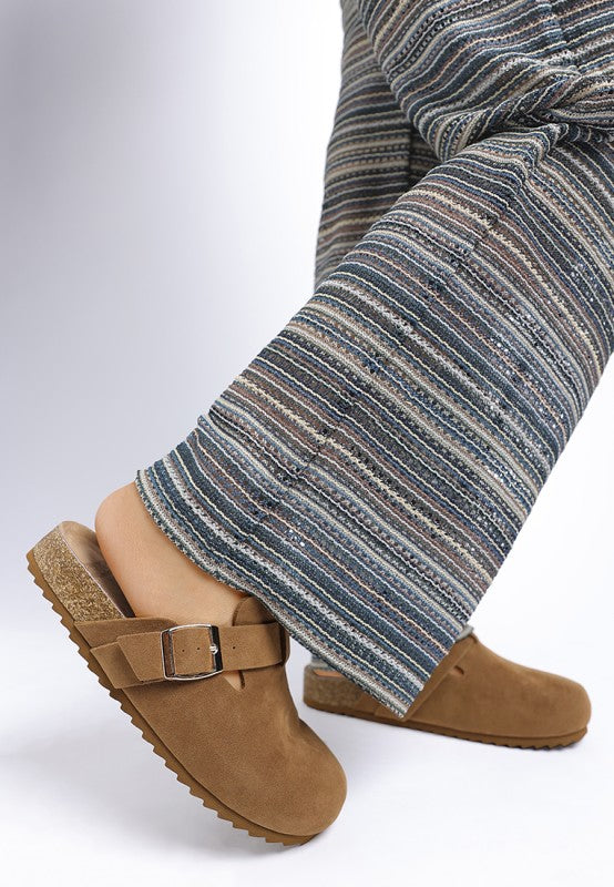 Ratiha Buckle Accent Slip-On Footbed Mules-Rag Company-[option4]-[option5]-[option6]-[option7]-[option8]-Shop-Boutique-Clothing-for-Women-Online