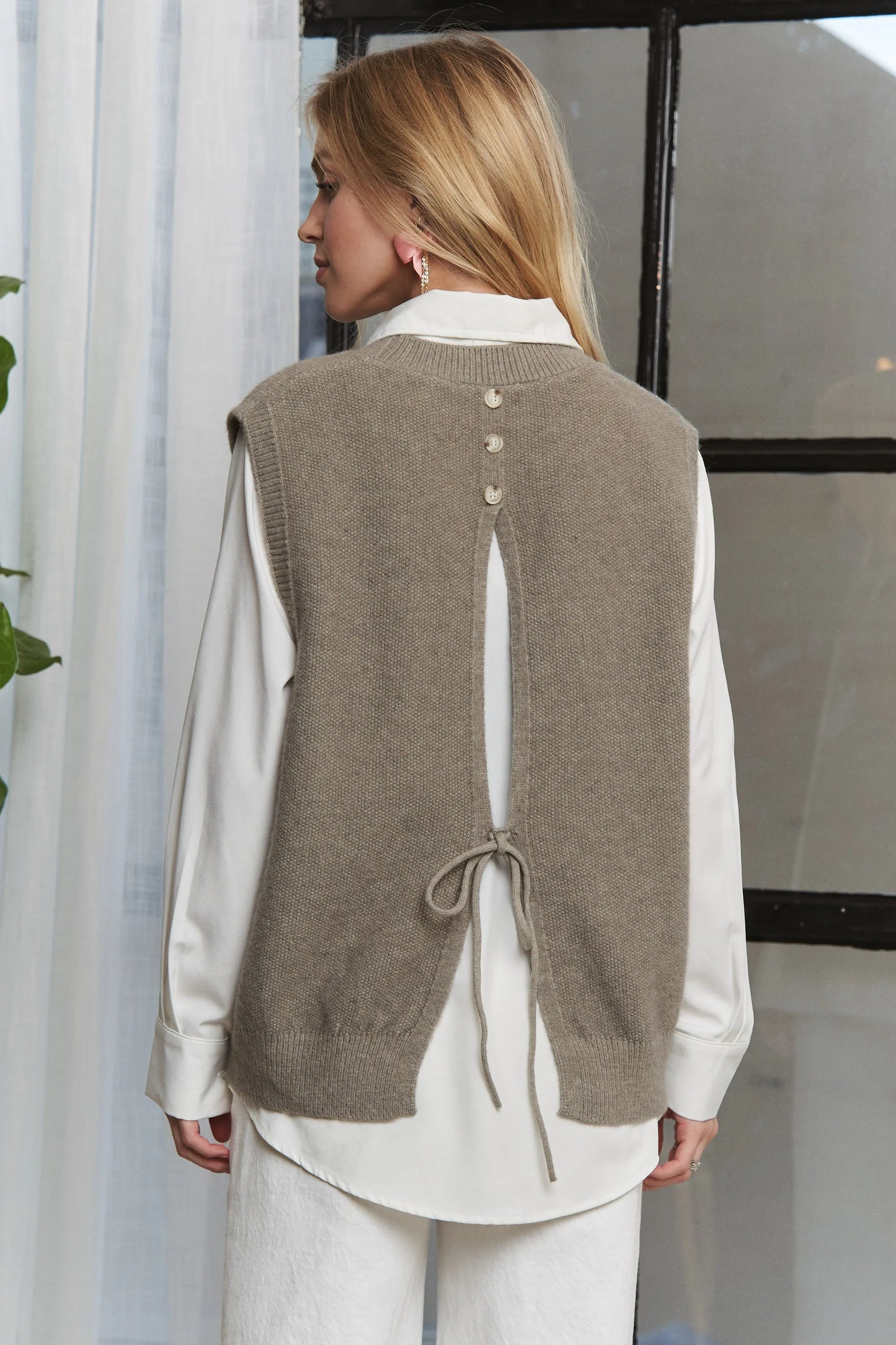 ADORA Round Neck Vest with Slight Open Back-Vest-Trendsi-[option4]-[option5]-[option6]-[option7]-[option8]-Shop-Boutique-Clothing-for-Women-Online