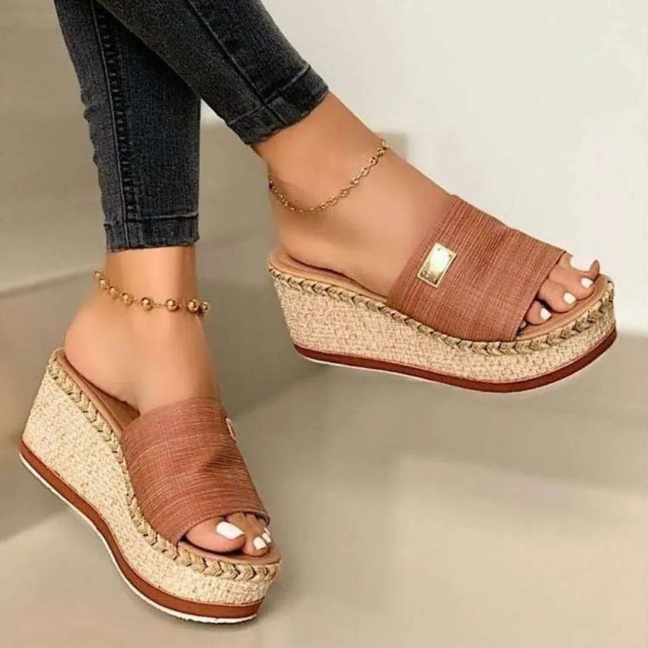 PU Leather Open Toe Sandals-130 Sandals-Trendsi-Caramel-35(US4)-[option4]-[option5]-[option6]-[option7]-[option8]-Shop-Boutique-Clothing-for-Women-Online